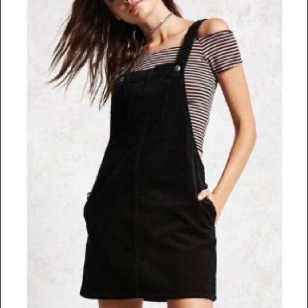 Forever 21 Corduroy Overall Dress